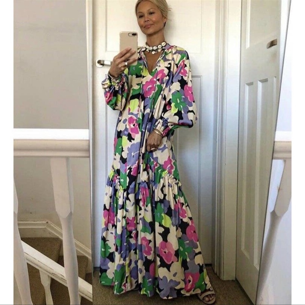 H&M Conscious Oversized Floral Dress XS